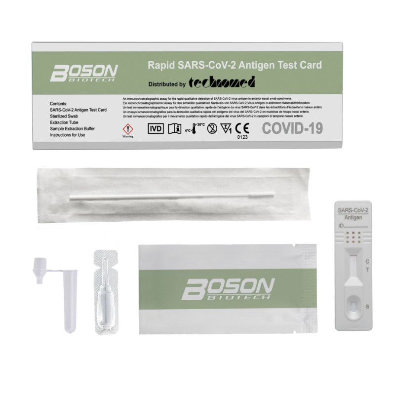 Boson Biotech - Rapid SARS-CoV-2 Antigen Test Card CE - 1er VE